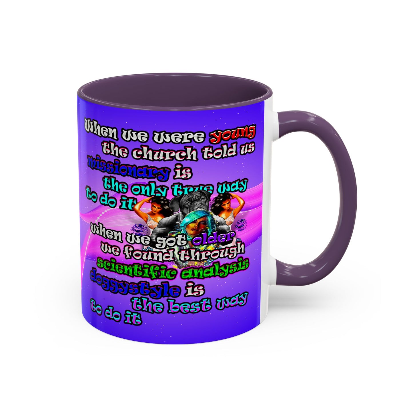 doggystyle - Accent Mug (purple-pink wave)