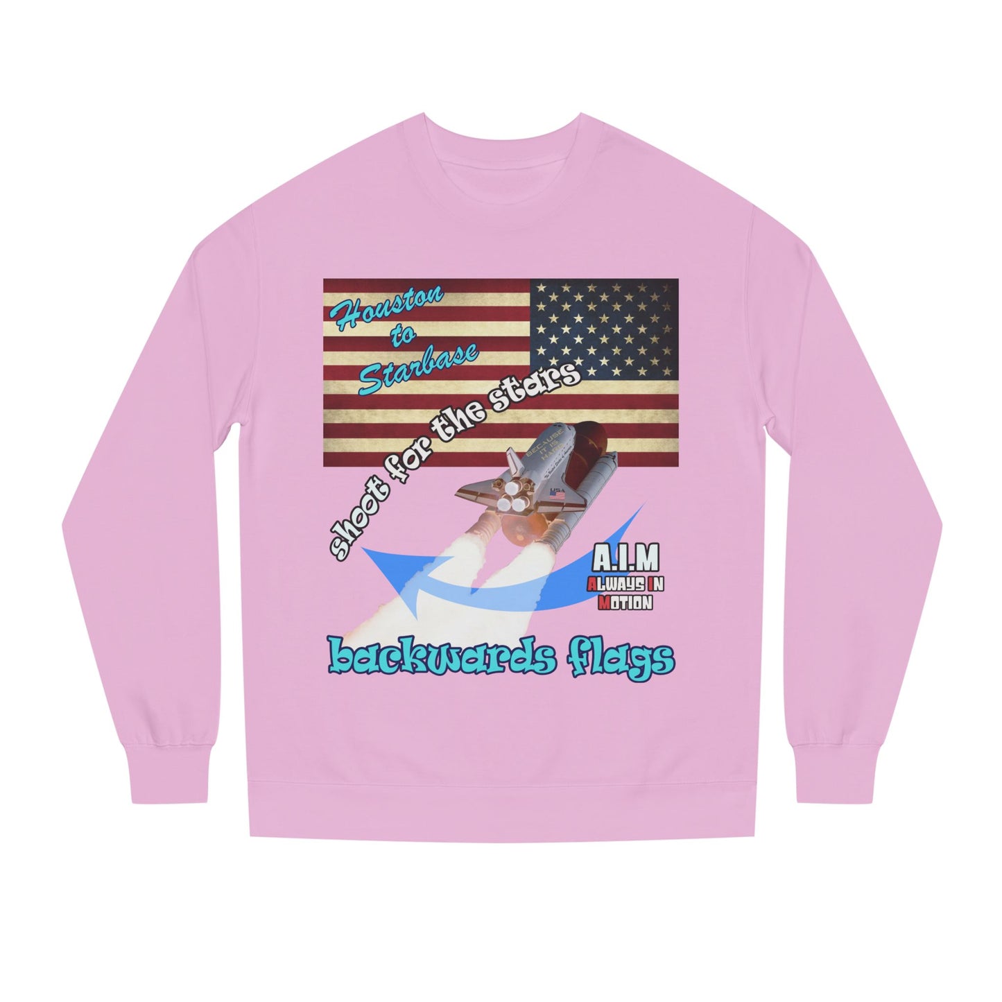 shoot for the stars - Unisex Crew Neck Sweatshirt