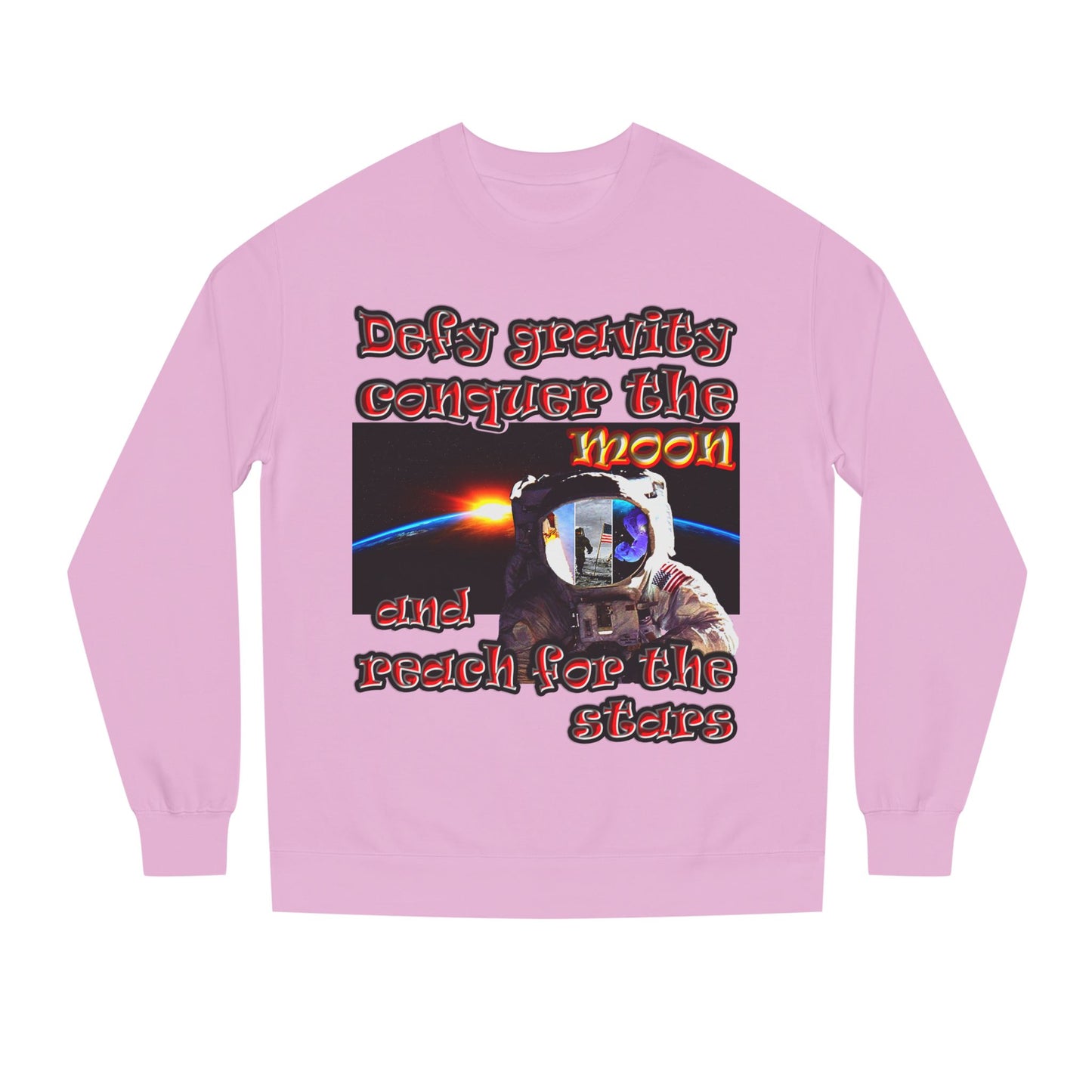 defy conquer reach - Unisex Crew Neck Sweatshirt