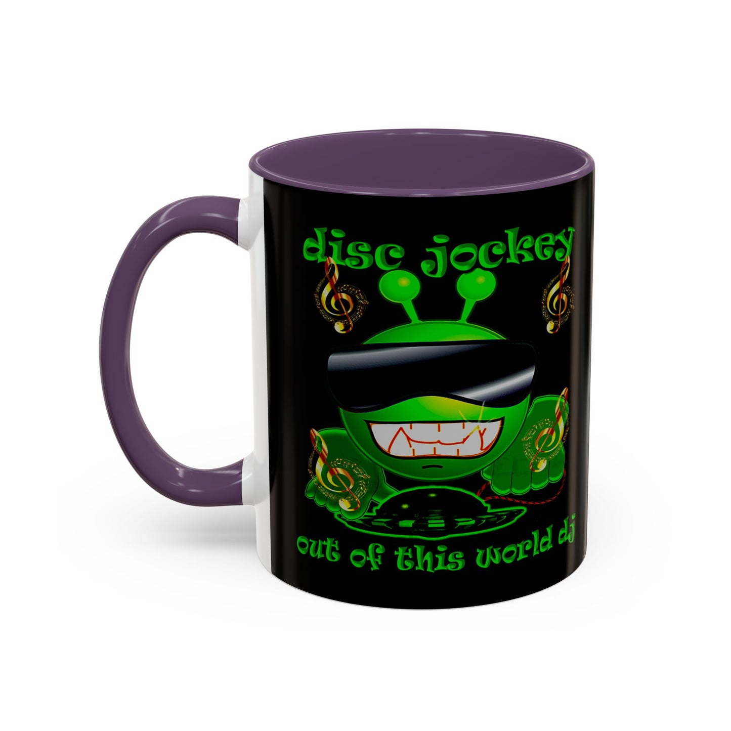 disc jockey - Accent Mug (black)