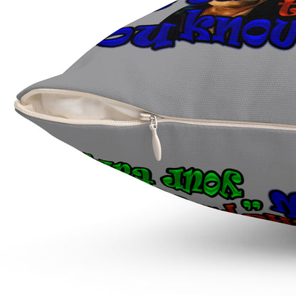 high noon - Spun Polyester Square Pillow - (grey)