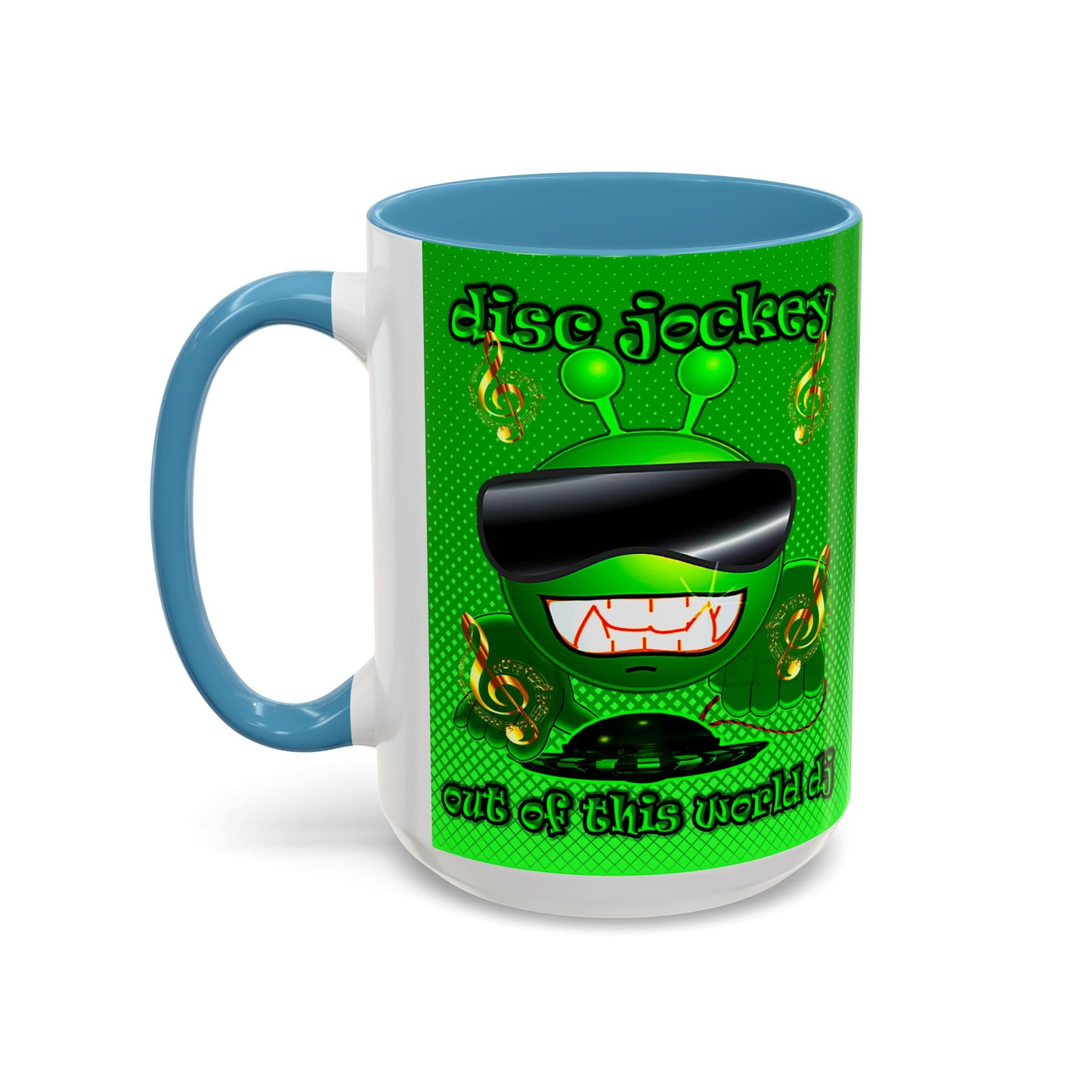 disc jockey - Accent Mug (logo green)