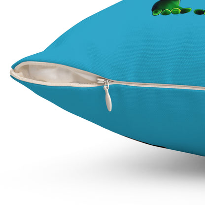 I don't care that your grey - Spun Polyester Square Pillow - (turquoise)