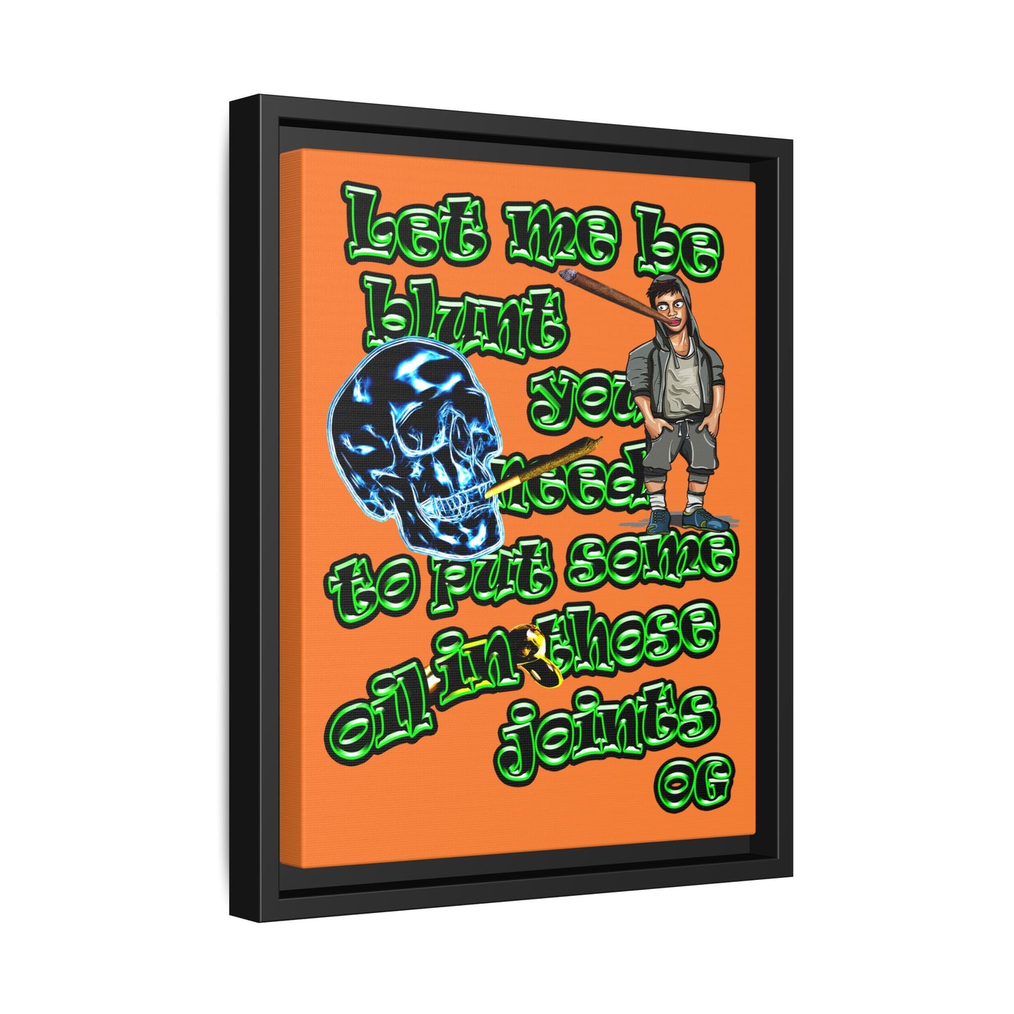 og - framed canvas art (crusta)