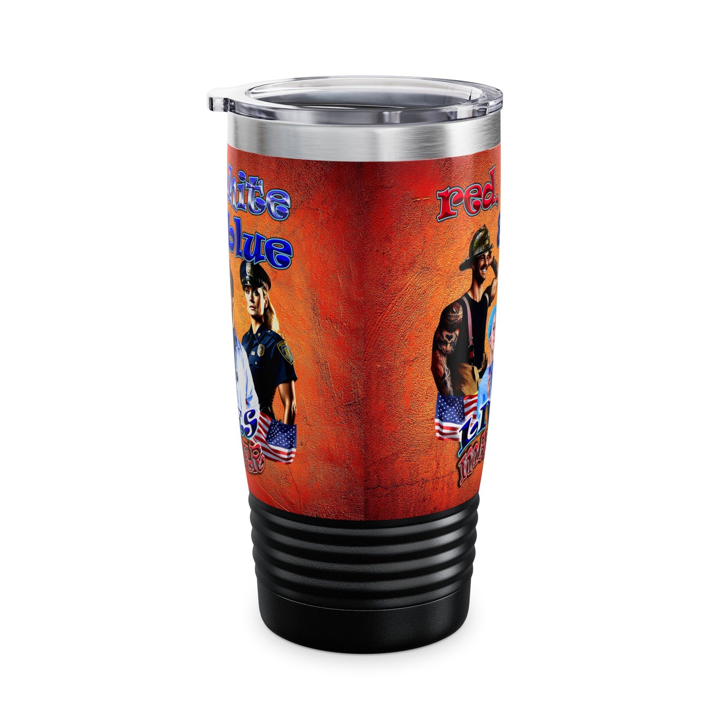 rw&b lives matter - Ringneck Tumbler, 20oz (burnt orange)