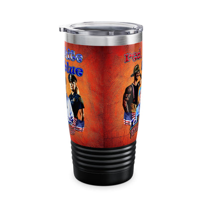 rw&b lives matter - Ringneck Tumbler, 20oz (burnt orange)