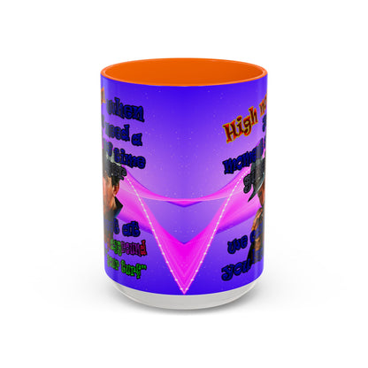 high noon - Accent Mug (purple-pink wave)