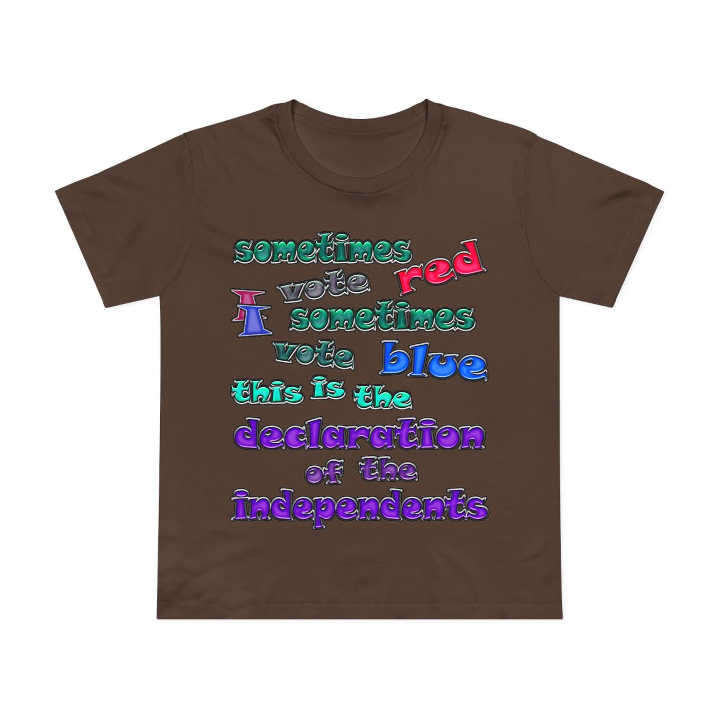 declaration of the independents - Women’s Maple Tee