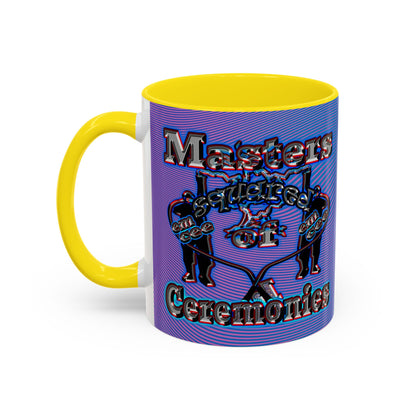 em cee squared - Accent Mug (light blue-purple wave)