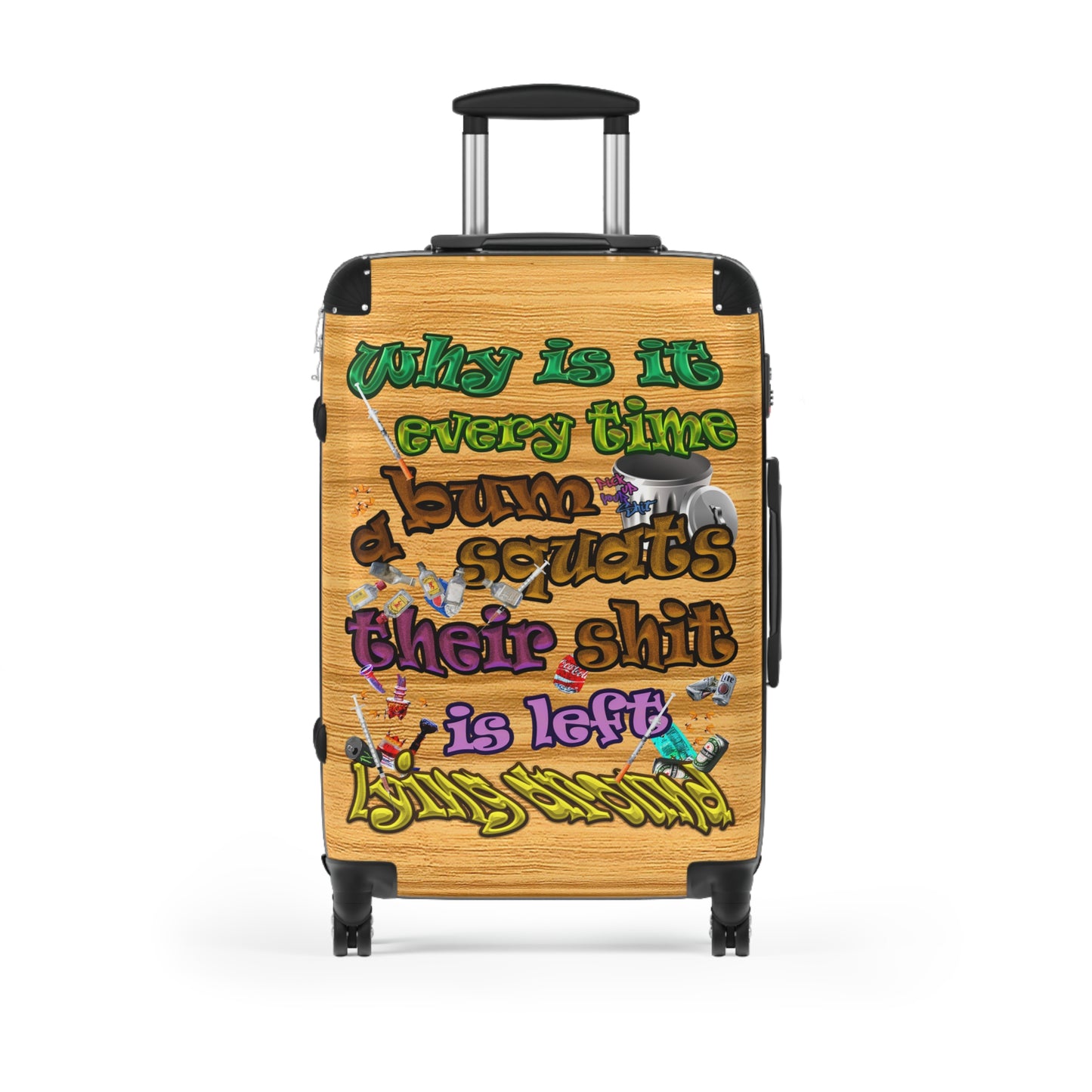 the bum's shit - Suitcase (butterscotch wood finish)