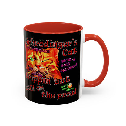 schrodinger's cat - Accent Mug (black)