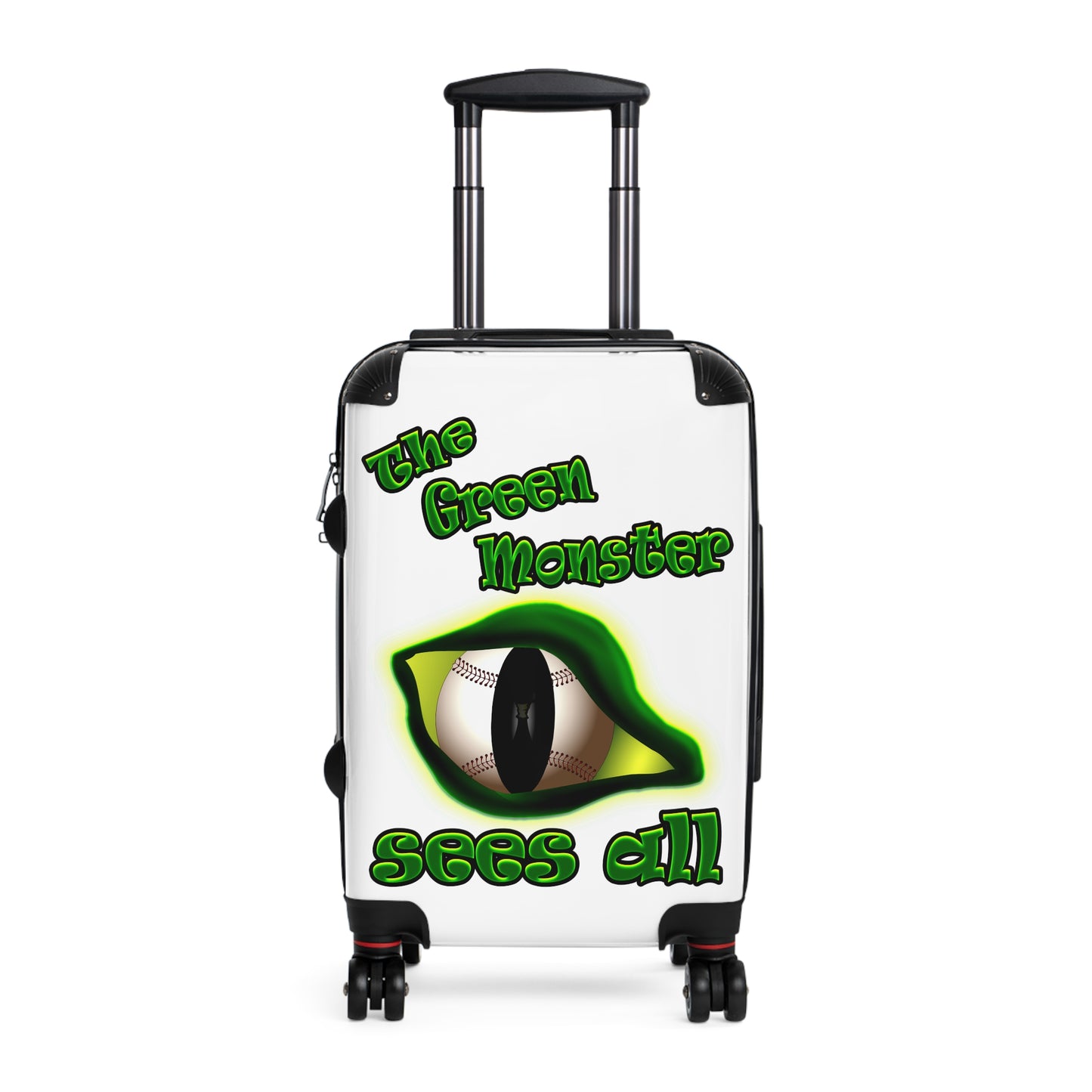 green monster - Suitcase (white)