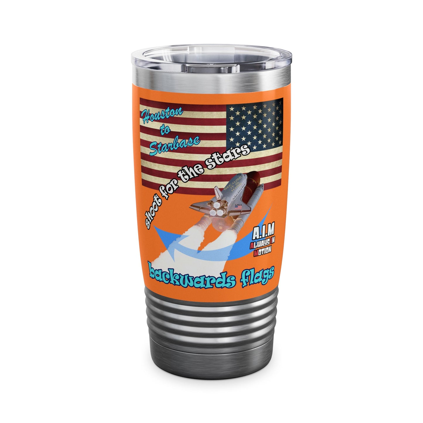 shoot for the stars - Ringneck Tumbler, 20oz (crusta)