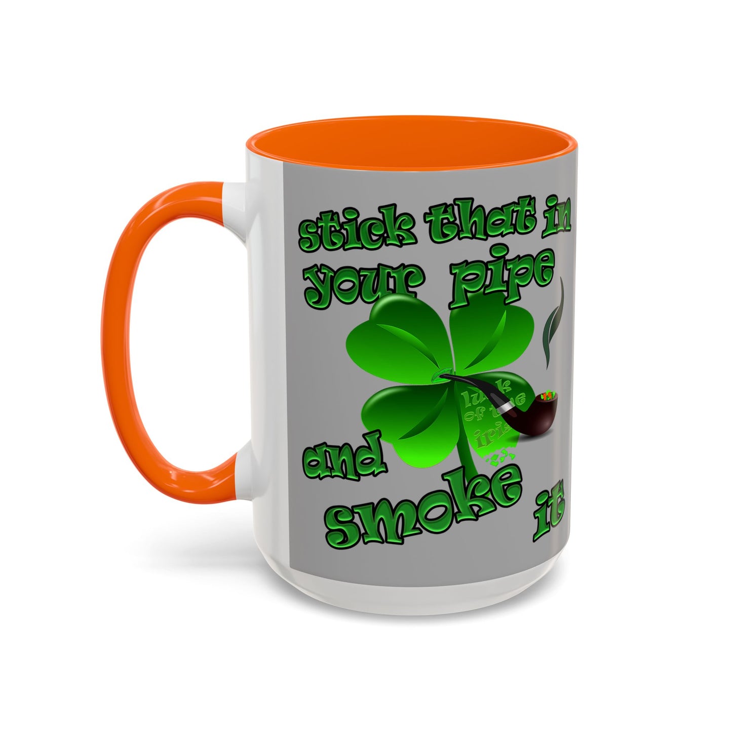 celtics logo - Accent Mug (light grey)