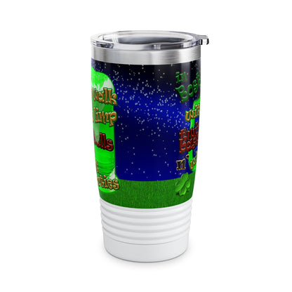 celtics logo - Ringneck Tumbler, 20oz ('snoops' background)