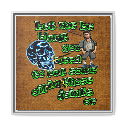 og - framed canvas art (brown papyrus)