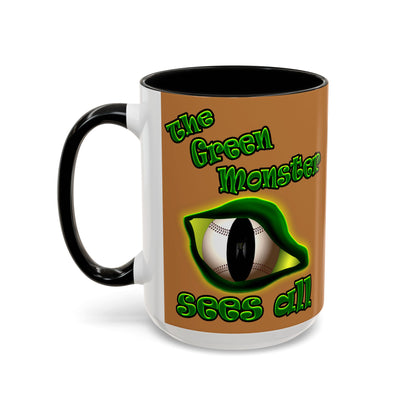 green monster - Accent Mug (light brown)