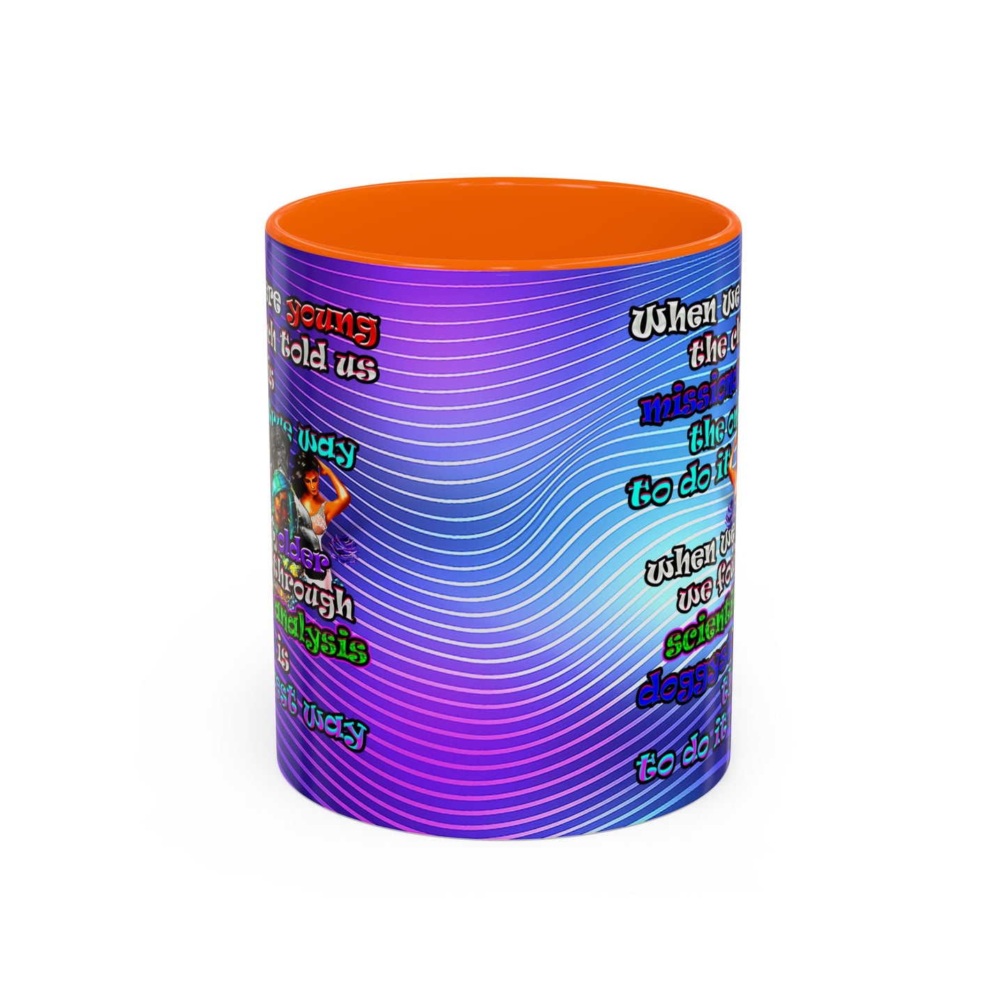 doggystyle - Accent Mug (purple wave)