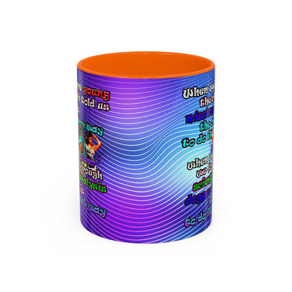 doggystyle - Accent Mug (purple wave)