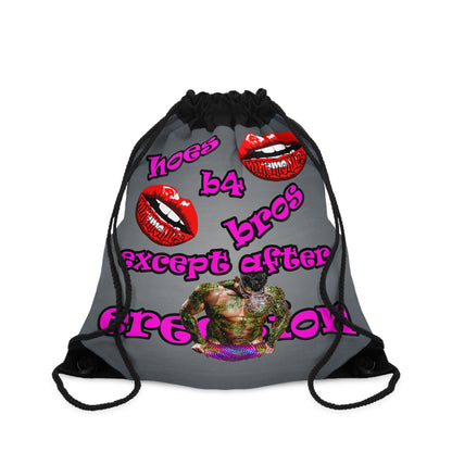 hoes b4 bros - Drawstring Bag (grey-light grey)