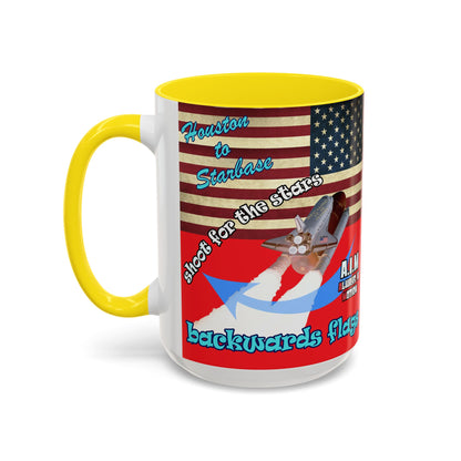 shoot for the stars - Accent Mug (red)