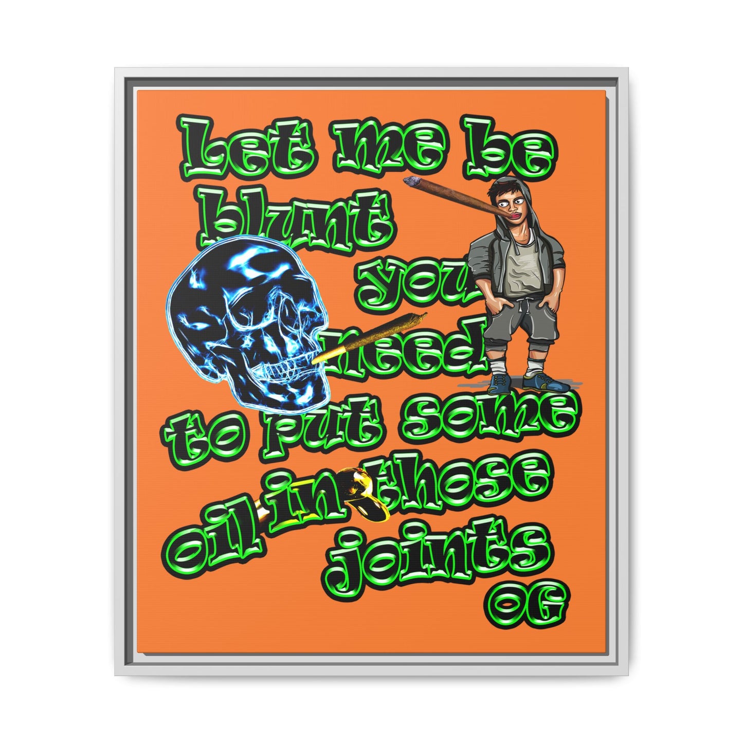 og - framed canvas art (crusta)