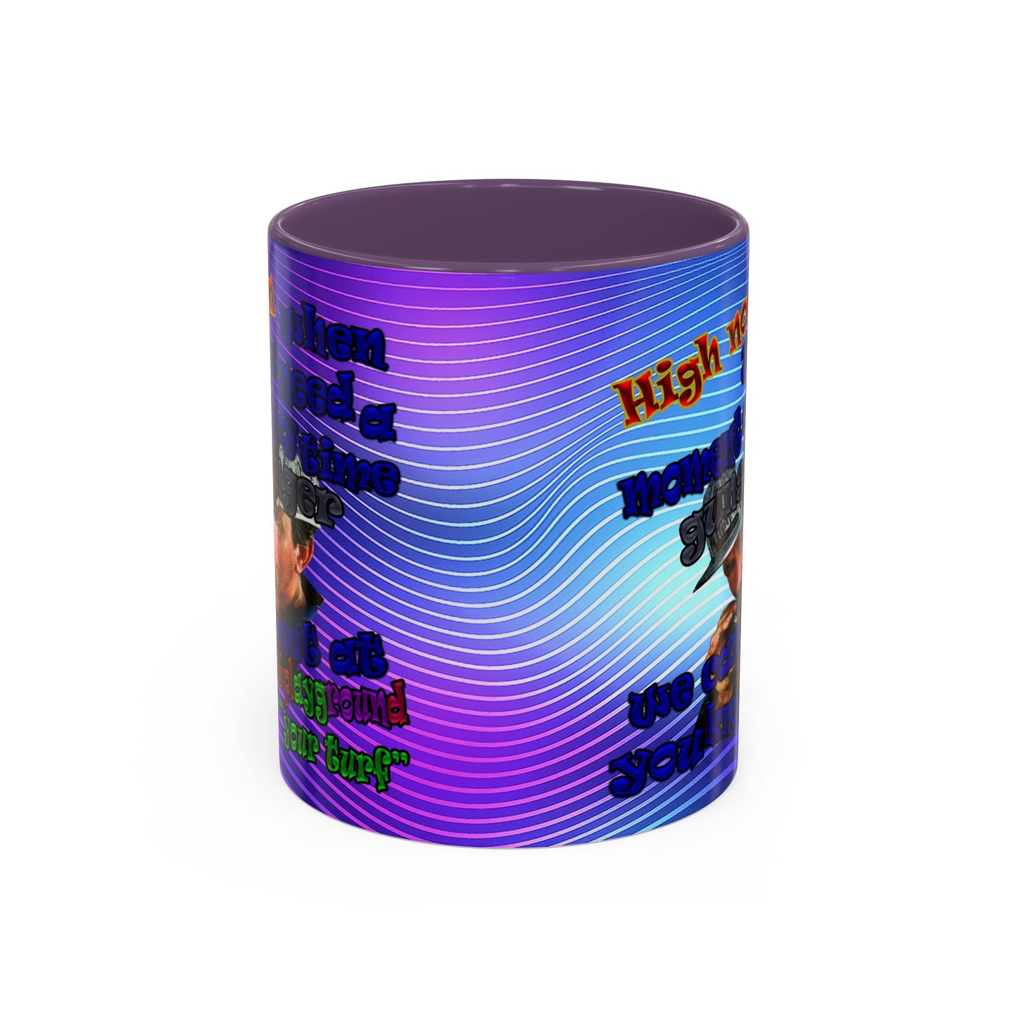 high noon - Accent Mug (purple wave)