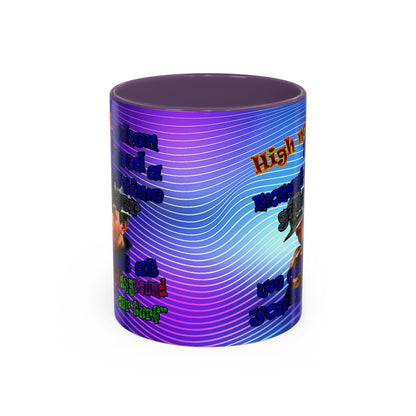 high noon - Accent Mug (purple wave)