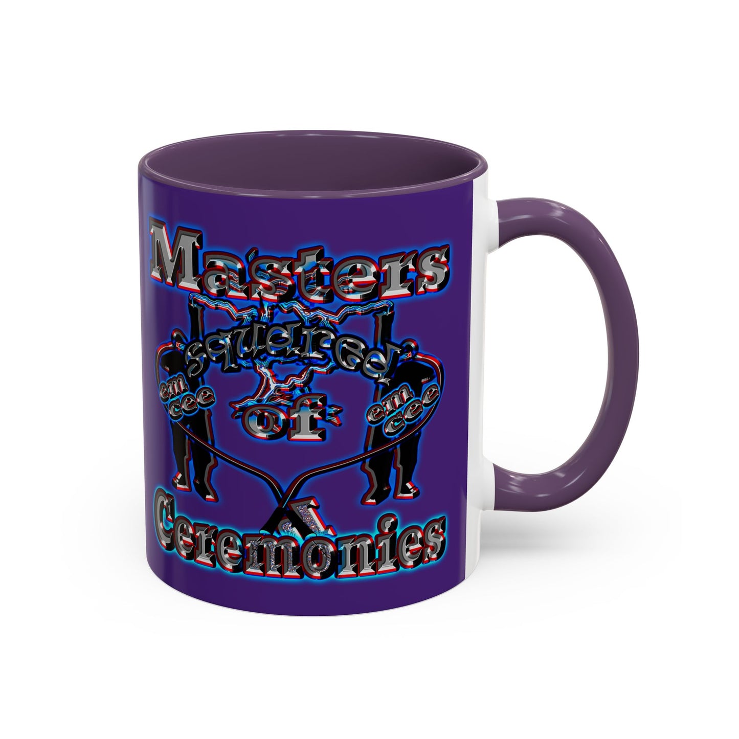 em cee squared - Accent Mug (purple)