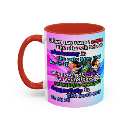 doggystyle - Accent Mug (light blue-pink wave)