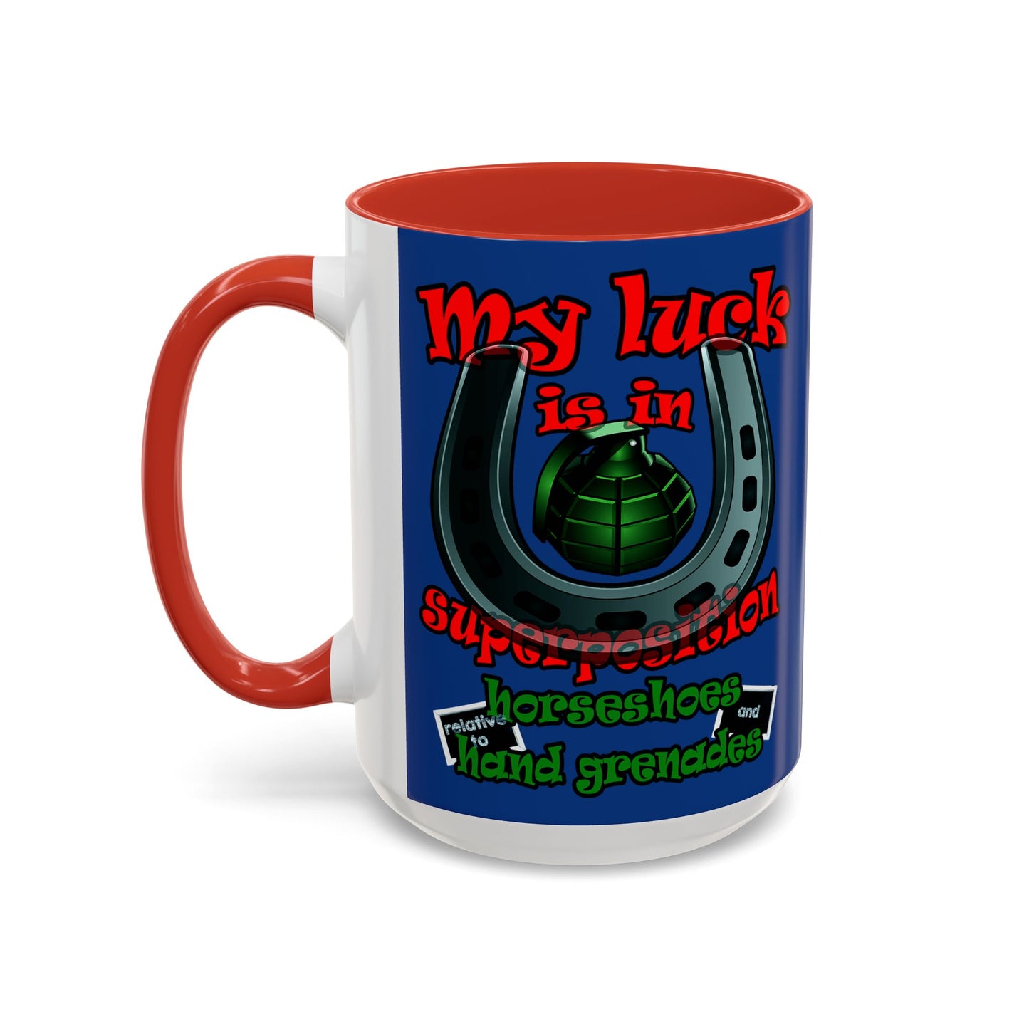 my luck - Accent Mug (dark blue)