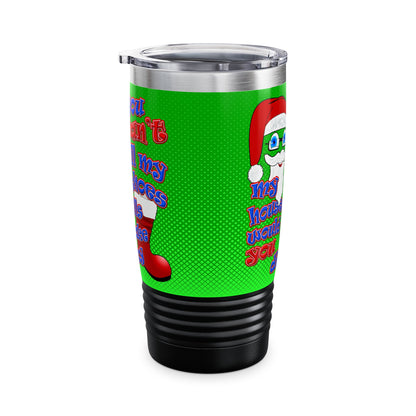 santa's shoes - Ringneck Tumbler, 20oz (logo green)