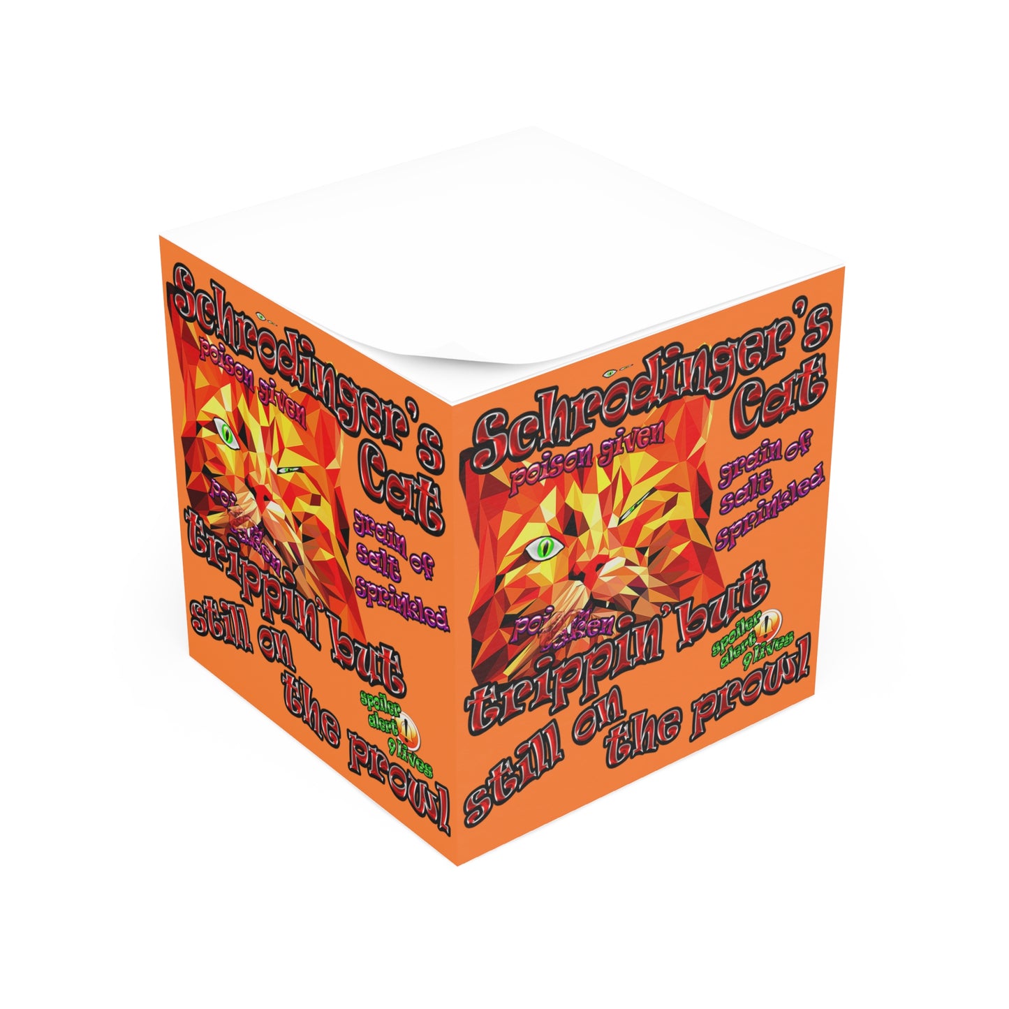 schrodinger's cat - note cube (crusta)