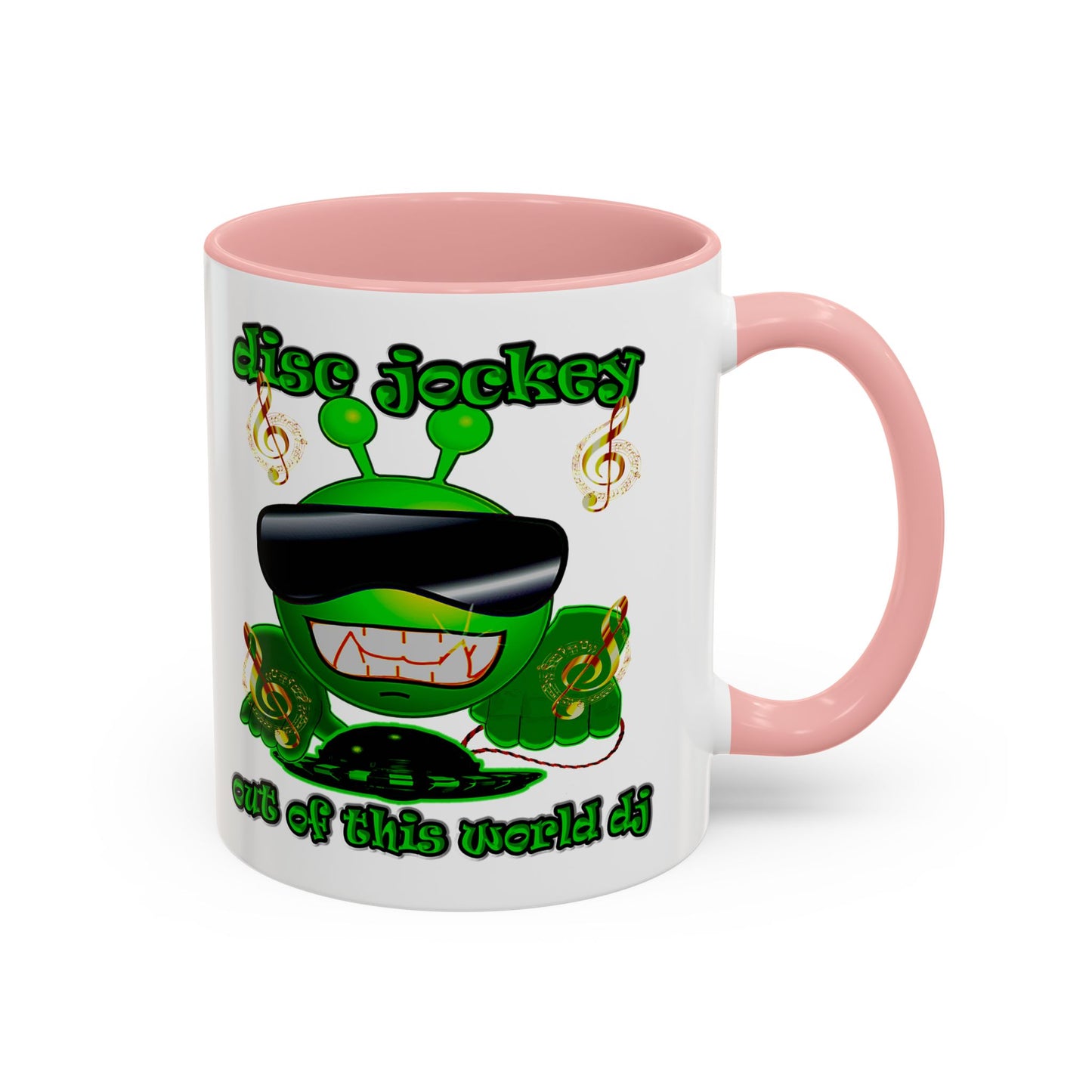 disc jockey - Accent Mug (white)