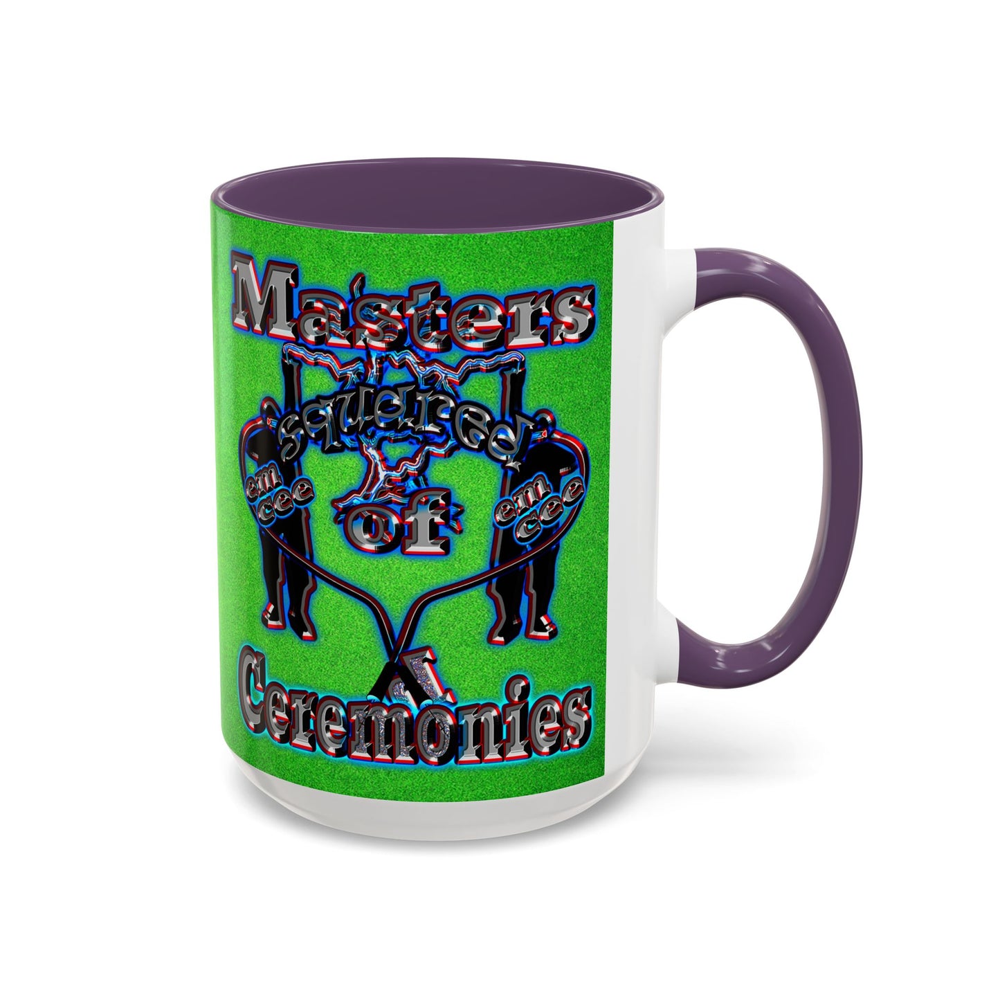 em cee squared - Accent Mug (green turf)
