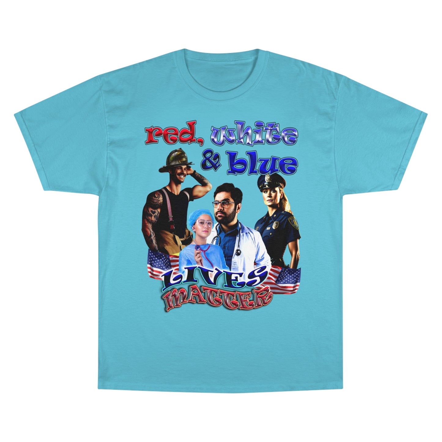 rw&b lives matter - Champion T-Shirt