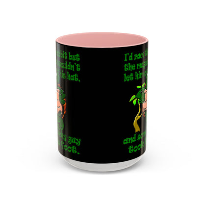 turtle race - Accent Mug (black)