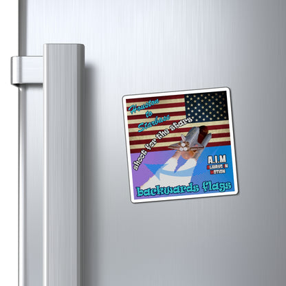 shoot for the stars - Magnets - (light blue-purple wave)