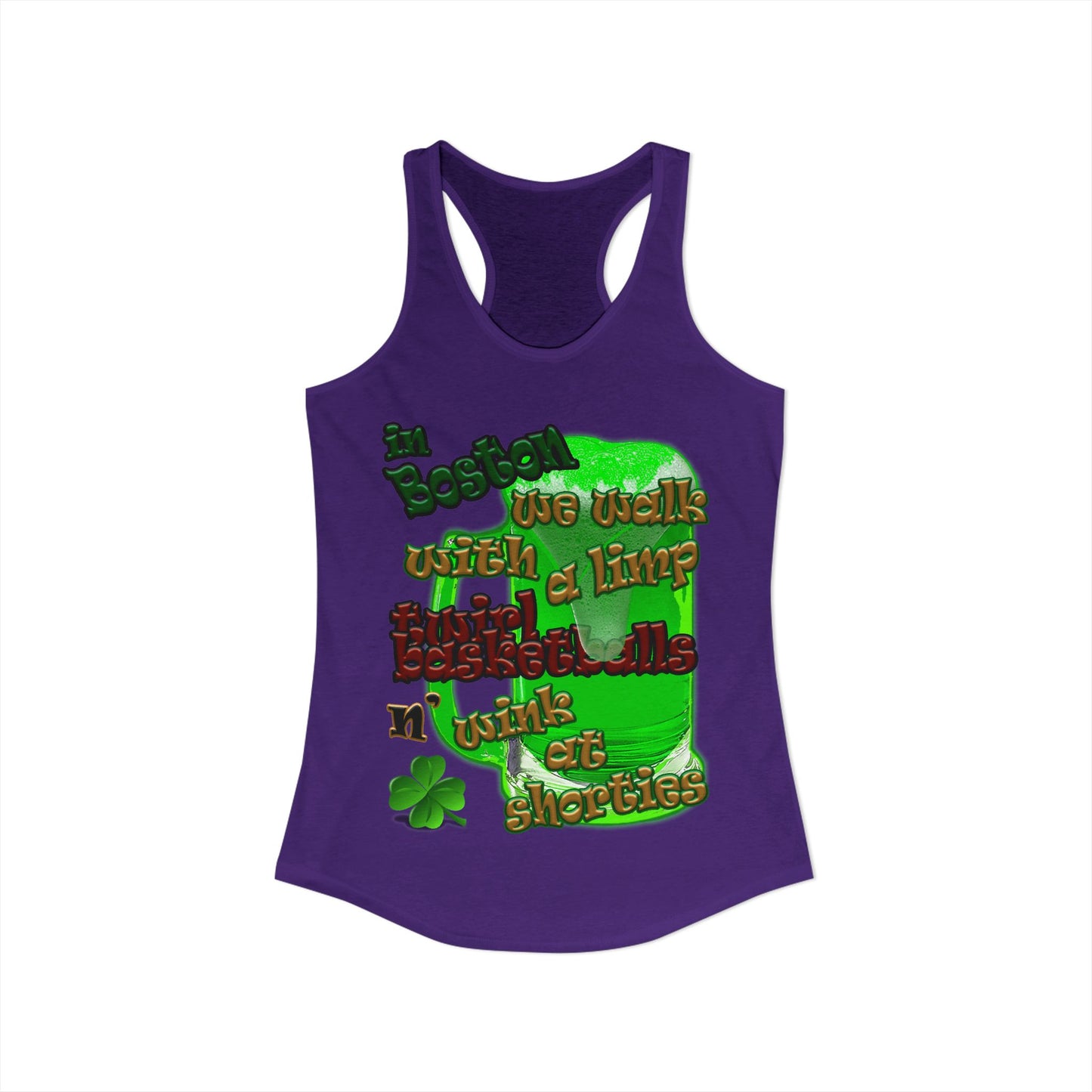 celtics logo - Women's Ideal Racerback Tank