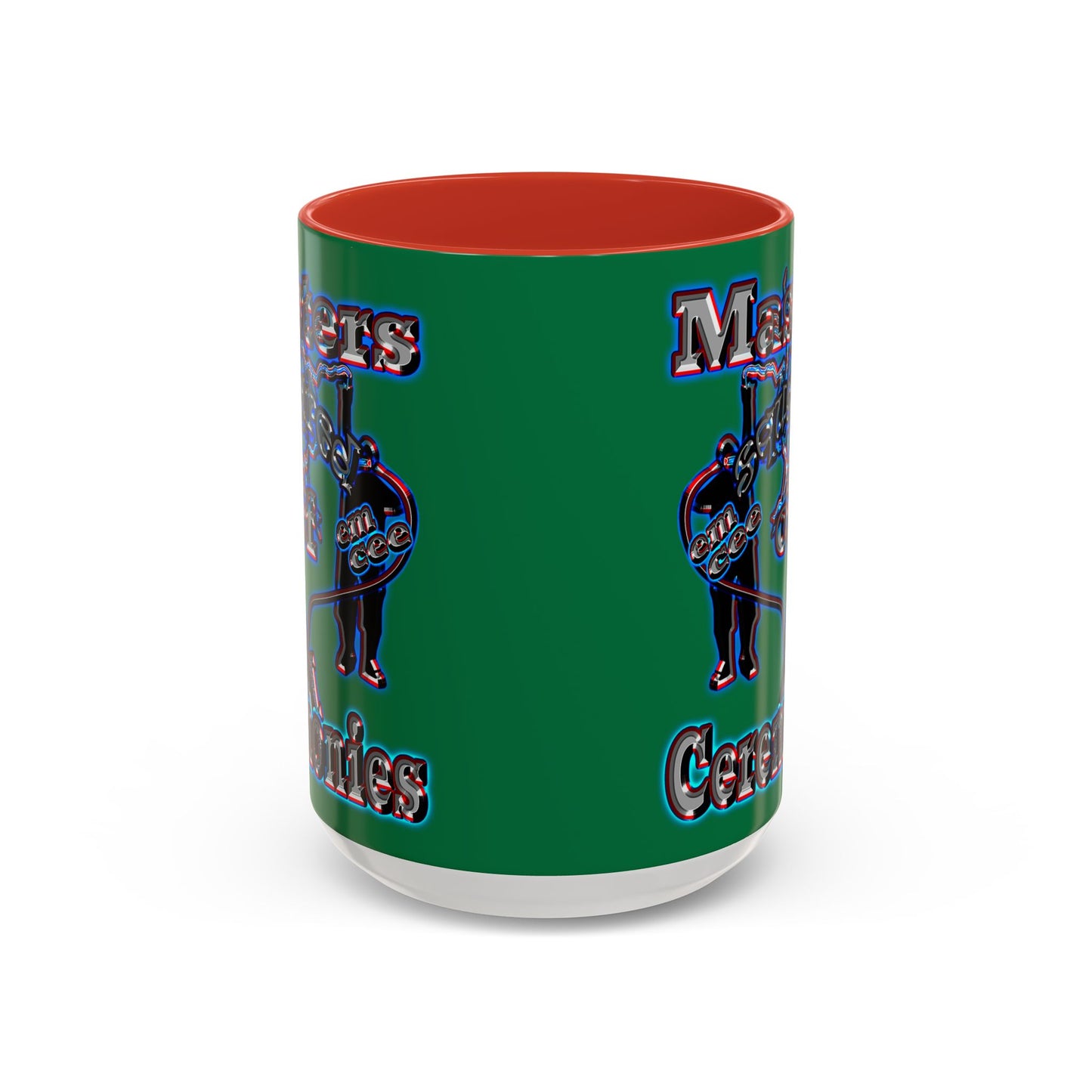 em cee squared - Accent Mug (dark green)