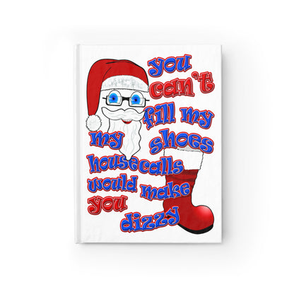 santa's shoes - journal-blank (white)