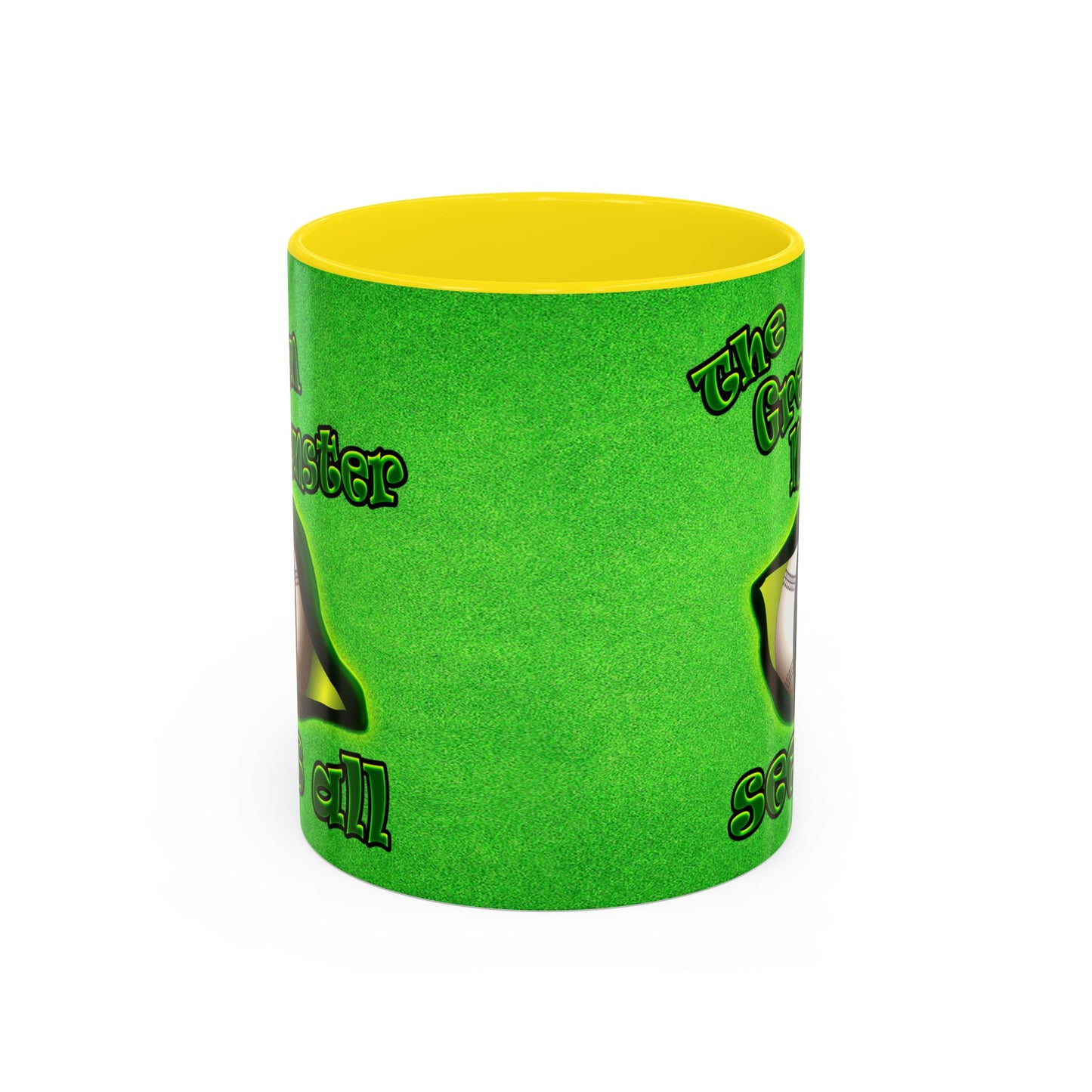 green monster - Accent Mug (green turf)