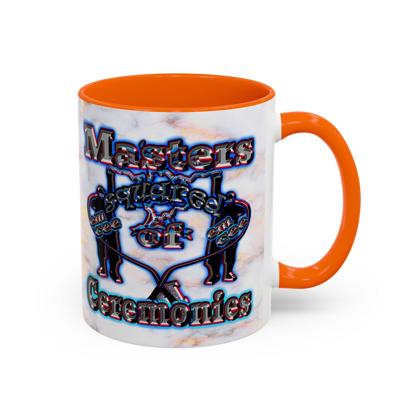 em cee squared - Accent Mug (white marble)
