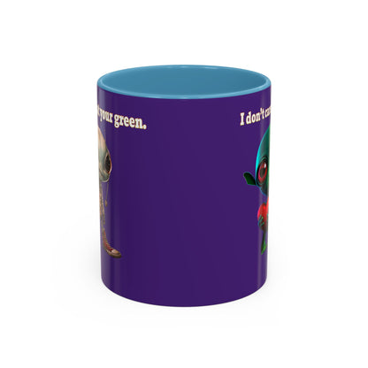 I don't care that your grey - Accent Mug (purple)