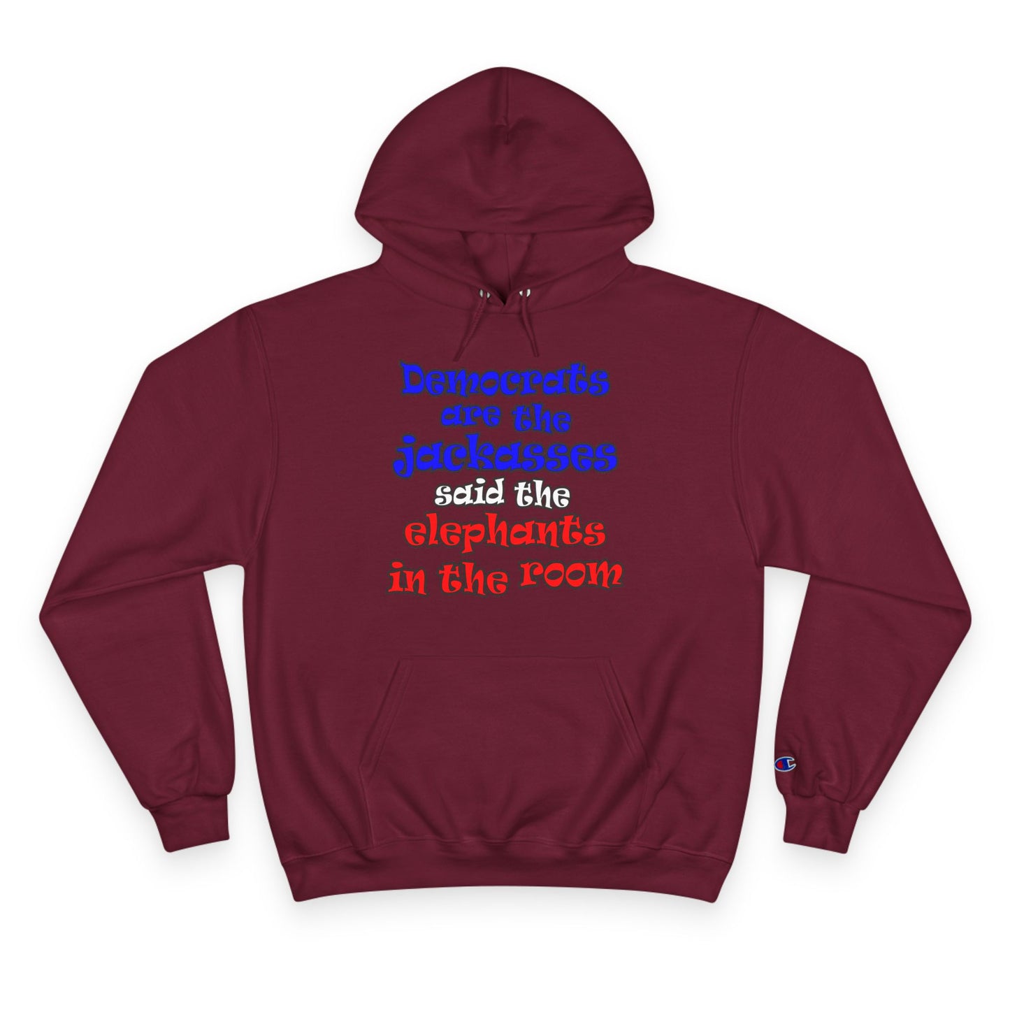 donkeys and elephants - Champion Hoodie