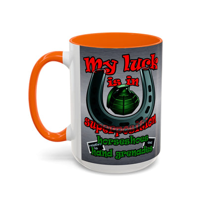 my luck - Accent Mug (brushed nickel)