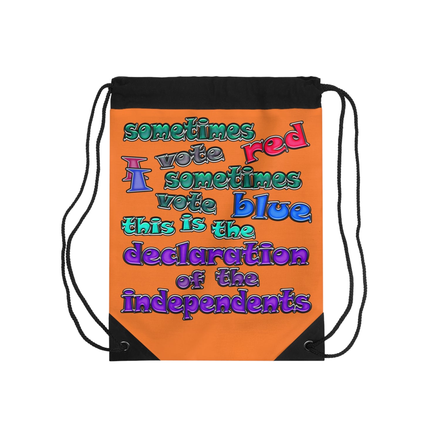 declaration of the independents - Drawstring Bag (crusta)