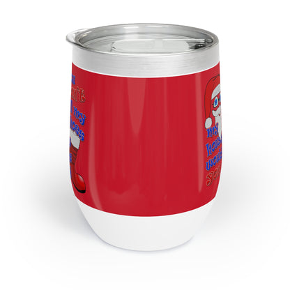 santa's shoes - Chill Wine Tumbler (dark red)