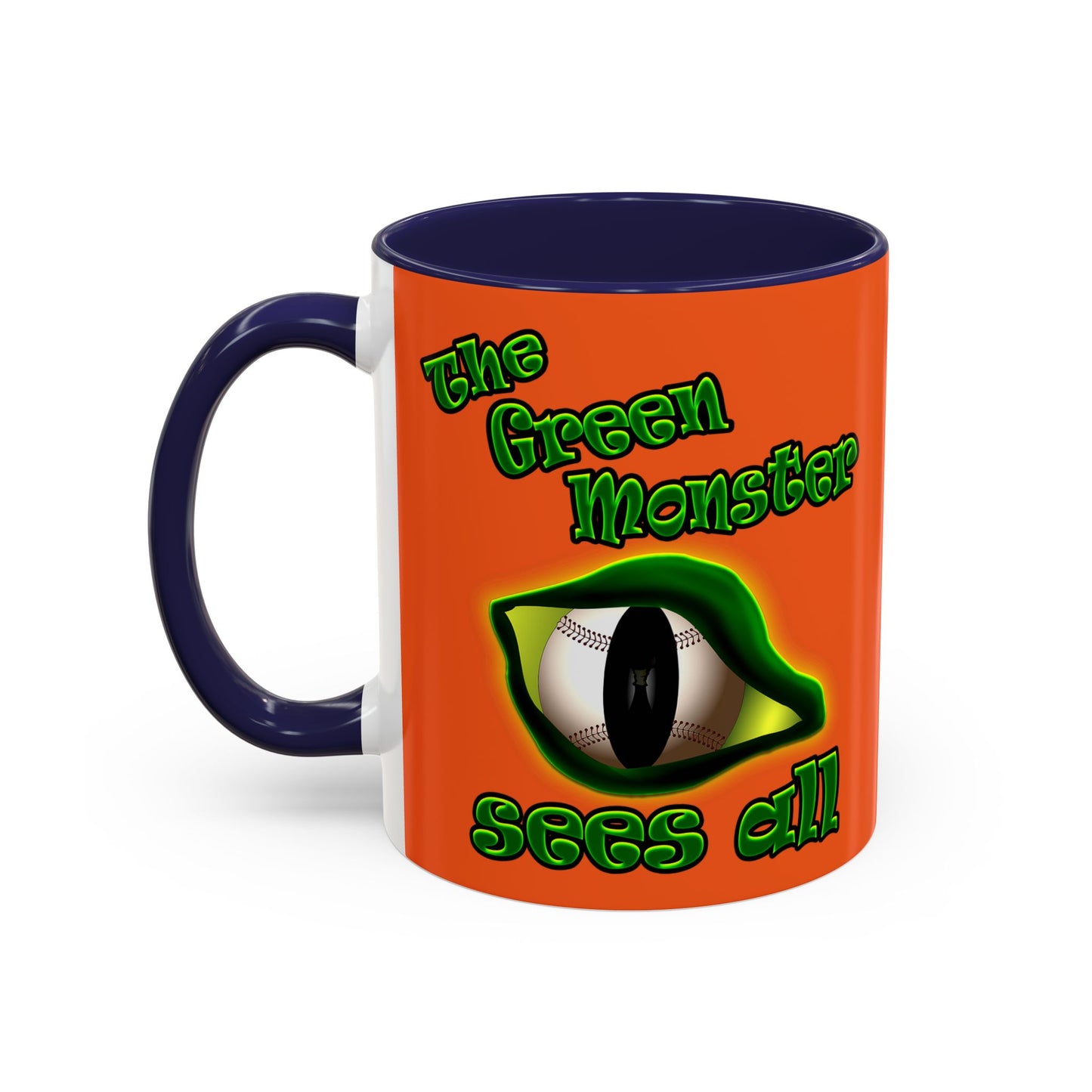 green monster - Accent Mug (orange)