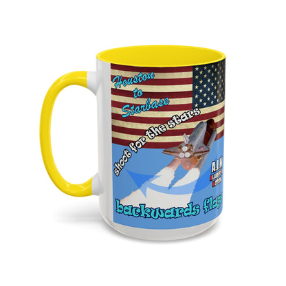 shoot for the stars - Accent Mug (light blue)